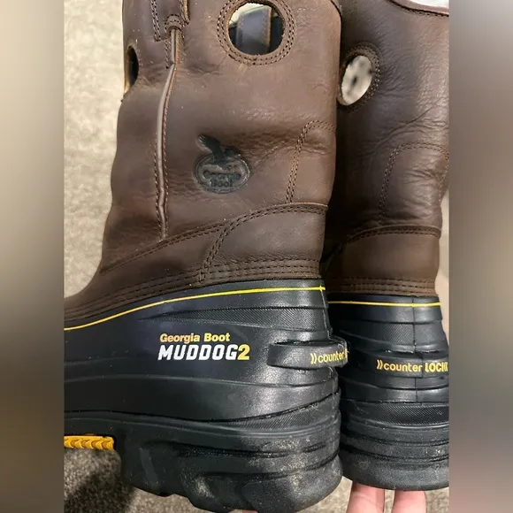 Georgia boot mud dogs water proof size 10.5
