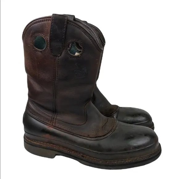 Georgia Boots Leather Steel Toe Mud Dog Work Boots