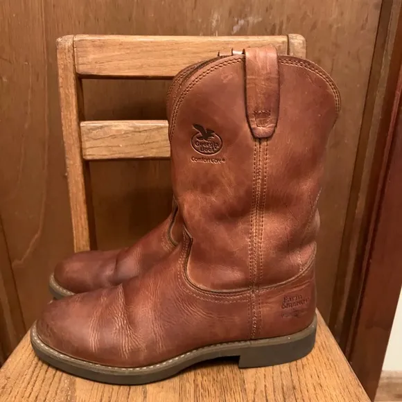Men’s Georgia Boot Comfort Core Farm and Ranch work boots. Size 9 1/2 D