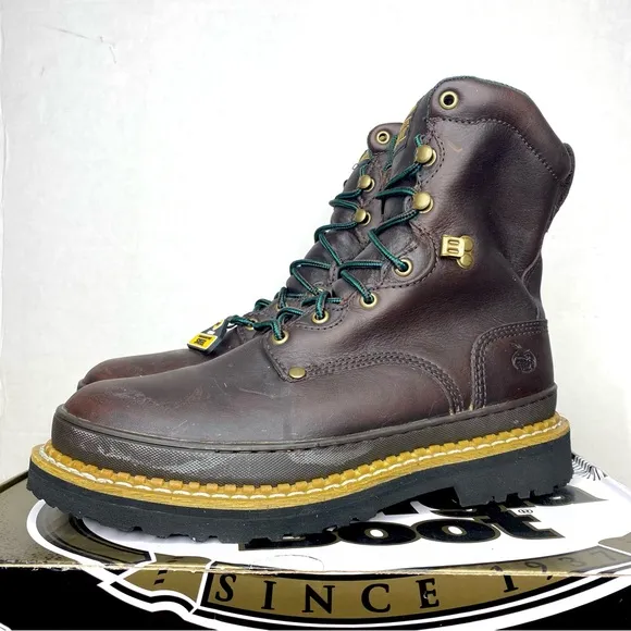 Georgia Giant Steel Toe Work Boots G8374 Size: 9 Wide
          
      NWT