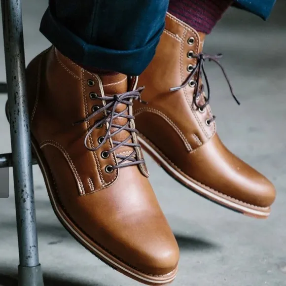 Helm Boots The Zind Teak Natural Size 13 Leather Chukka Boots Shoes Lace-up
          
      NWT