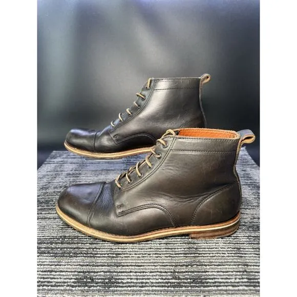 HELM Muller Men’s size 11.5 D Dark Brown leather Boots