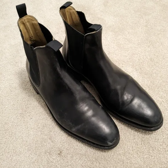 Meermin Chelsea Boots - 101050 Black Calf - Size 10.5UK - HIRO Last