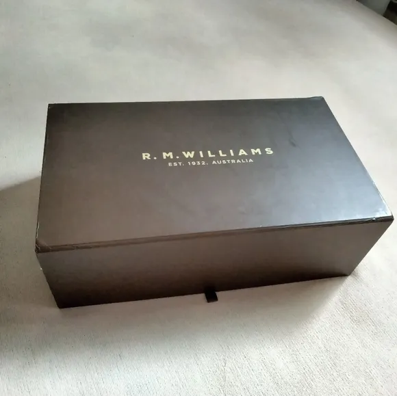 R.m.williams comfort craftsman, black yearling leather boots