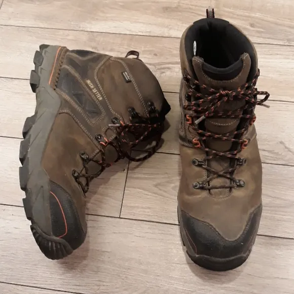 IRISH SETTER Red Wings Dark Green Crosby Safety Toe 14 D Mens Work Boots 83628
