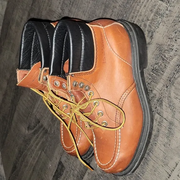 Red Wing Moc Toe Work Boots Super Sole