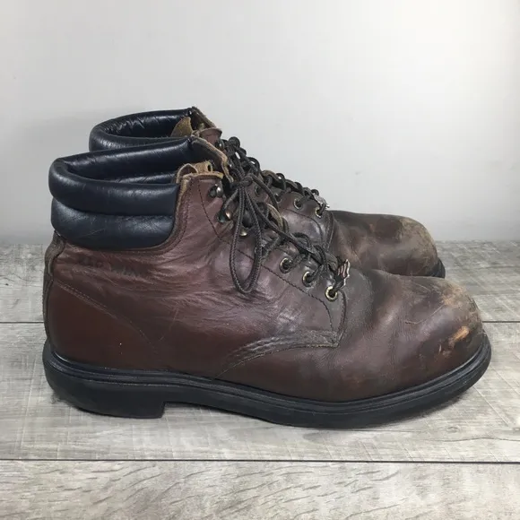 Red Wing 2245 Mens Brown Leather Supersole Work Steel Toe Workwear Boots Size 11