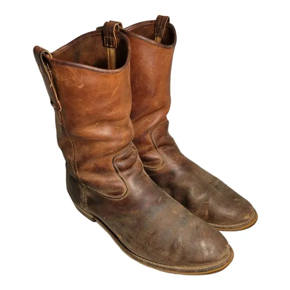Vintage Red Wing Work Boots Genuine Leather Slip/Oil Resistant Size 14