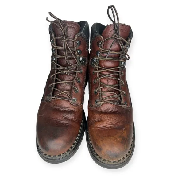 Red Wing Lace Up Oil Resistant Leather Work Boots Men’s Size 11.5 Nice Tough!!