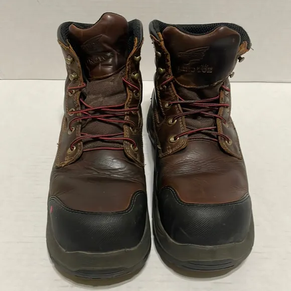 Red Wing Size 14 D  Boots Steel Toe King Safety Style 4402 Brown Leather Work