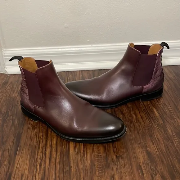 Taft Oxblood Chelsea Boots (sz 43) - like new