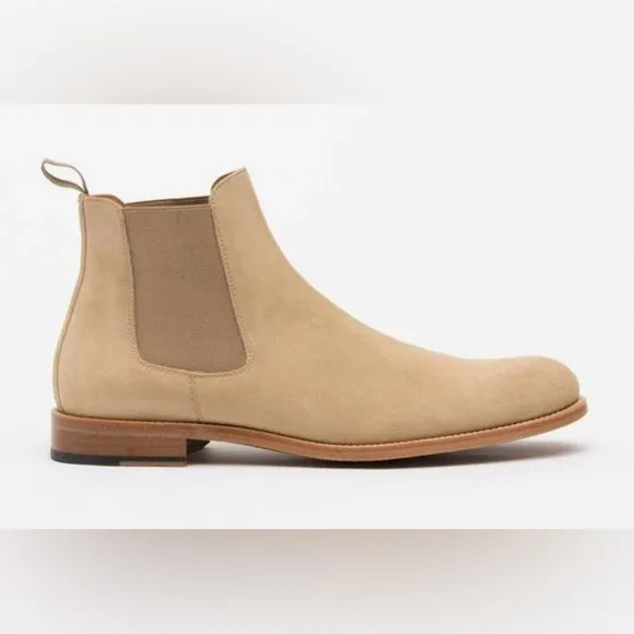 TAFT The Jude Boot in Tonal - Men's Beige Chelsea Boot 42