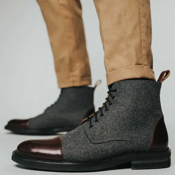 TAFT The Jack in Grey/Oxblood Size 42 (US 8.5)
          
      NWT