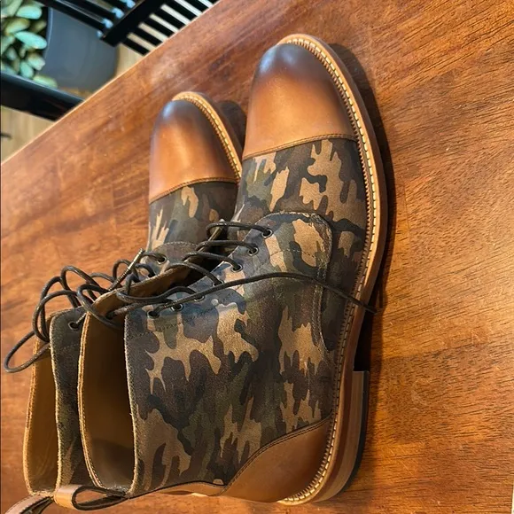 Taft Brown and Green Boots Rugged Tactical Style