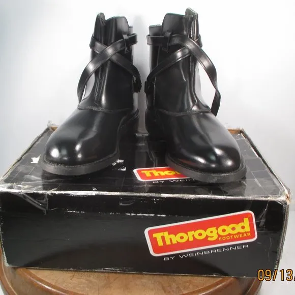 Thorogood Black Leather Jodhpurs size 10 C
          
      Boutique