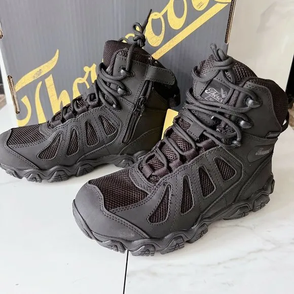 Thorogood Crosstrex 6" Side Zip Waterproof Comp Safety Toe Boot Black Mens US 7
          
      Boutique