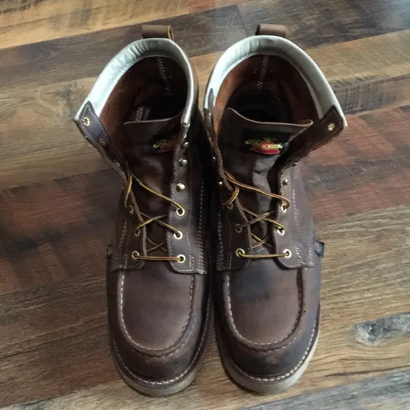 Steel toe work boots