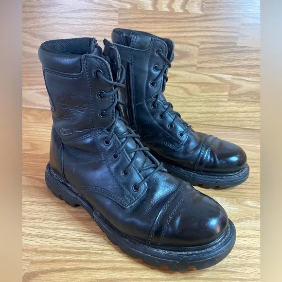 Thorogood 834-6888 V 300 GS Tactical Jump Boots Black Leather Boots Mens 10 M
