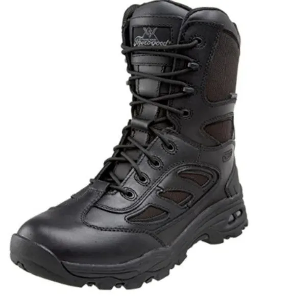 Thorogood Men's Black 8" Waterproof Side-Zip Boot