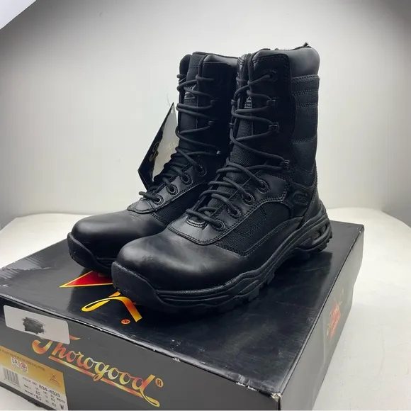 Thorogood 834-6330 8” Stealth With VGS, Waterproof Black Tactical Boots Size 8.5
          
      NWT