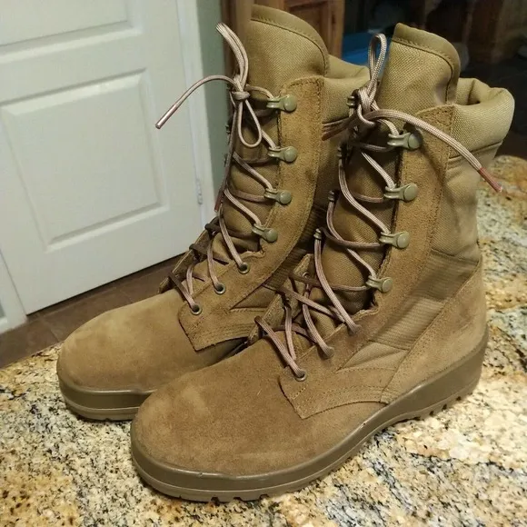 NEW THOROGOOD 8" COYOTE MADE IN USA SAFETY-TOE MILITARY BOOTS 803-8000 SZ 10