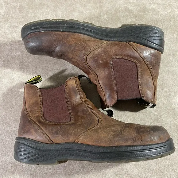 Thorogood Mens Brown Trail Leather ThoroFlex Work Boots Steel toe 11.5