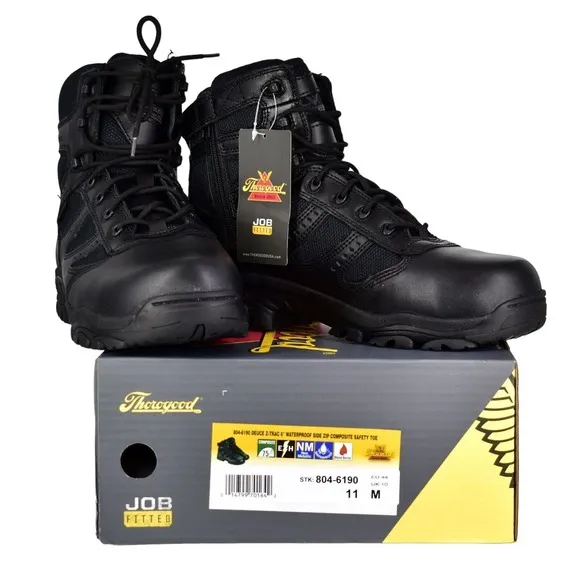 D0 NIB THOROGOOD Deuce Z-Trac 6 in Waterproof Composite Safety Toe Boots Size 11
          
      NWT
