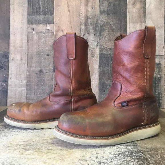 Thorogood Steel Toe American Heritage Wedge Wellington WorkBoots Mens 11.5 D