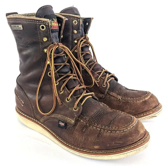 🛠️ Thorogood Leather Lace Up Men's Boots Size 10 D 🛠️