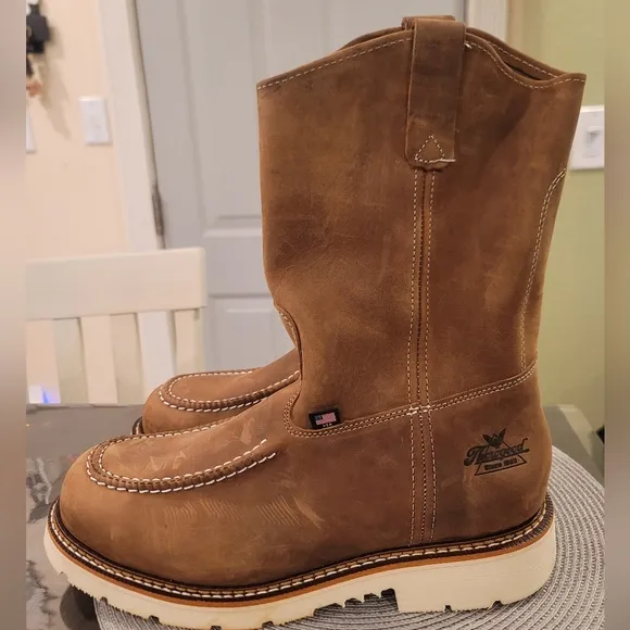 Thorogood Mens 804-3311 Safety Moc Steel Toe Wellington Boots Size 12 EE
          
      NWT