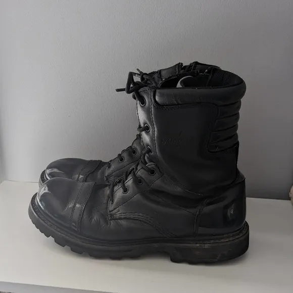 Men's Thorogood 8" Glen-Flex2 Tactical Side Zip Jump Boots 12 Soft Toe $160
