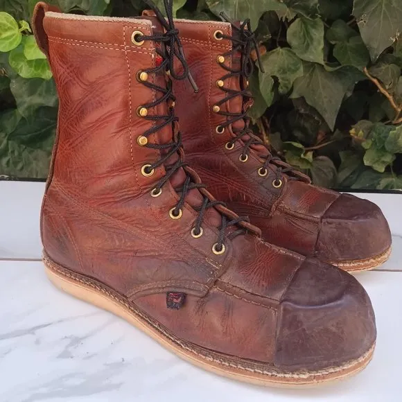 Thorogood Heritage 8" Safety Toe Work Boots Men's Size 10.5 D USA EH 804-4208