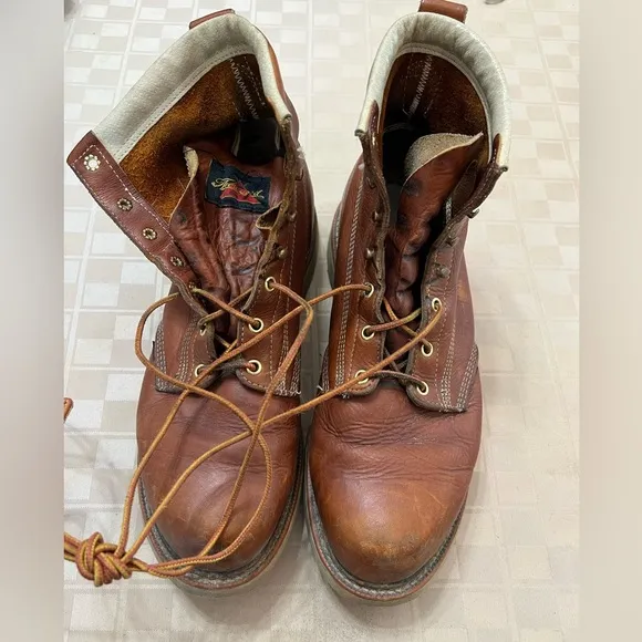 Thorogood 814-4355 Heritage Plain Toe  Maxwear Wedge Boots Size 11.5D Leather
          
      NWT