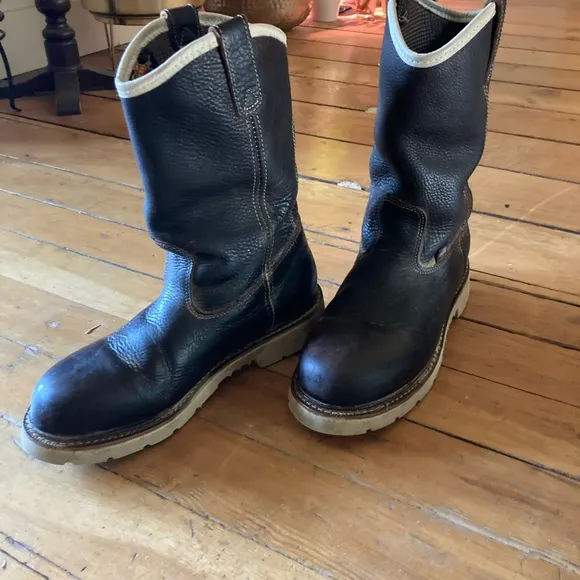 Men's Black Leather Boots
