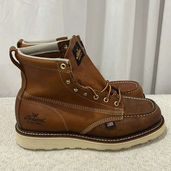 COPY - Thorogood American Heritage 6” Moc Toe Men's Work Boots Brown 10 EE