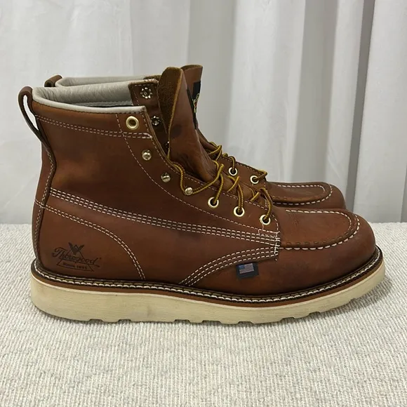 Thorogood American Heritage 6” Moc Toe Men's Work Boots Brown 10.5 D