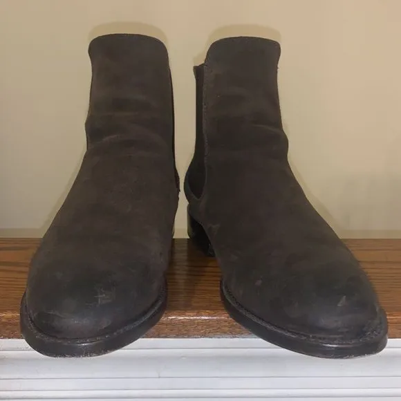 Thursday Boots Dark Brown Suede Cavalier Sz 9