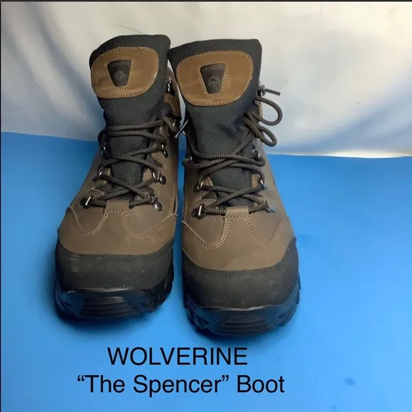 Wolverine Leather Lace Up Waterproof Work Boots