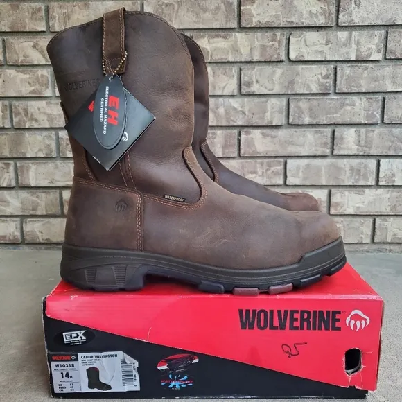 New Wolverine Cabor Wellington men's boots w10318
          
      NWT