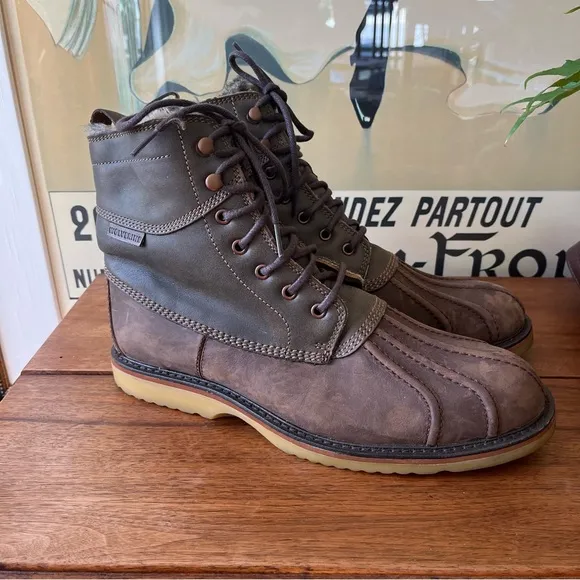 Wolverine Men’s Heritage Felix Faux Fur-Lined Brown Duck Boots