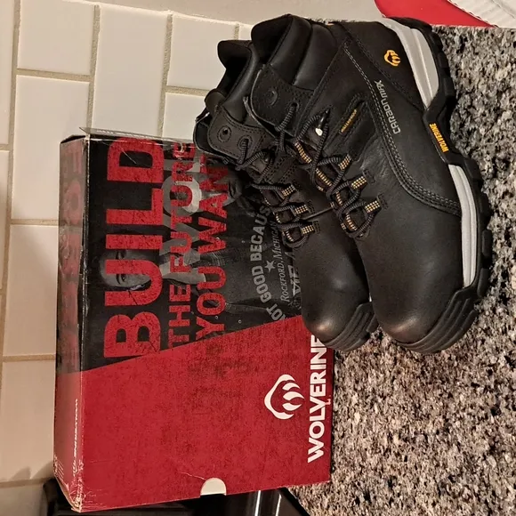Wolverine Men's Leather Carbon Max Slip/Oil Resistant Work Boots. Size 9.5 NWB
          
      NWT
