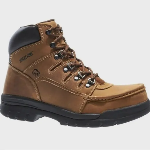 New Wolverine Steel toe Potomac 6” Men’s Brown Work boots size 10 EW Extra wide
          
      NWT