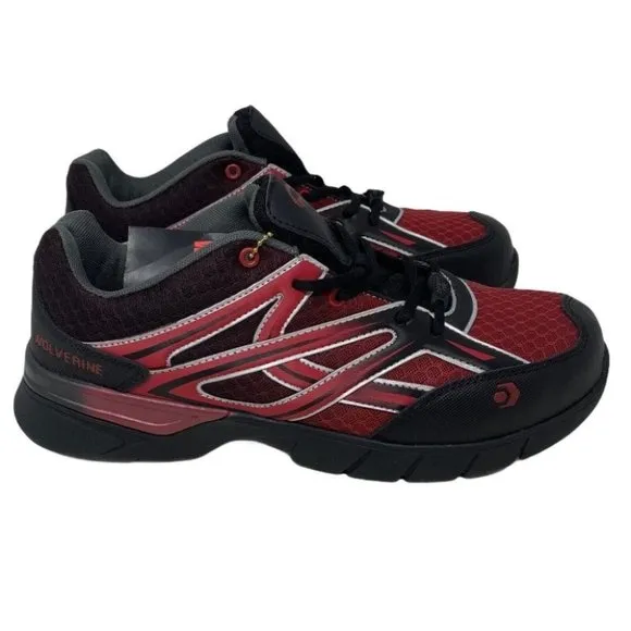 Wolverine 7.5 EW Jetstream Cushion Composite-Toe Work Shoes - Black/Red
          
      NWT
