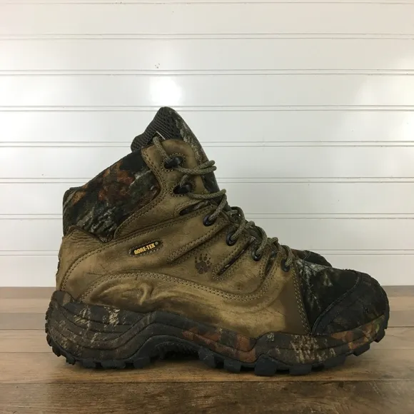 Wolverine Gore-Tex Camoflauge Leather Upper Hunting Boots Size 7EW