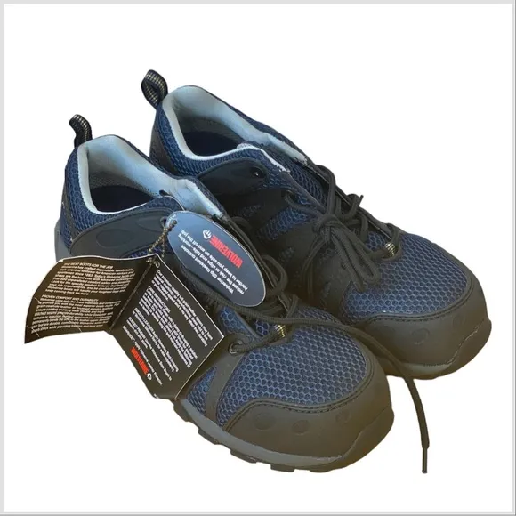 067 WOLVERINE NIB Amherst Navy Marine Steel Toe Trail Runner Work Low Top Boots
          
      NWT