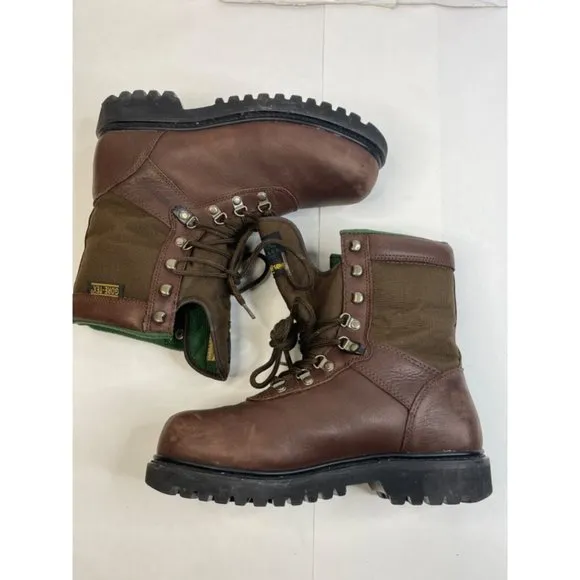 Wolverine Mens 9.5 Big Horn Gortex WP Insulated Leather Boots Brown Wide Width