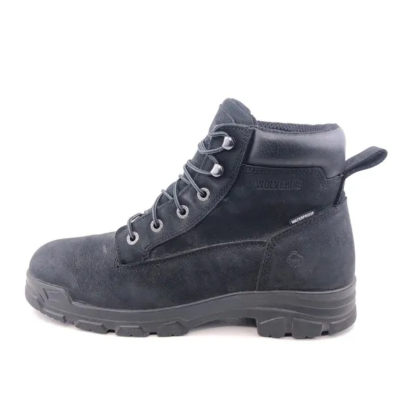 Wolverine Chainhand Waterproof Leather 6" Work Boots 12M