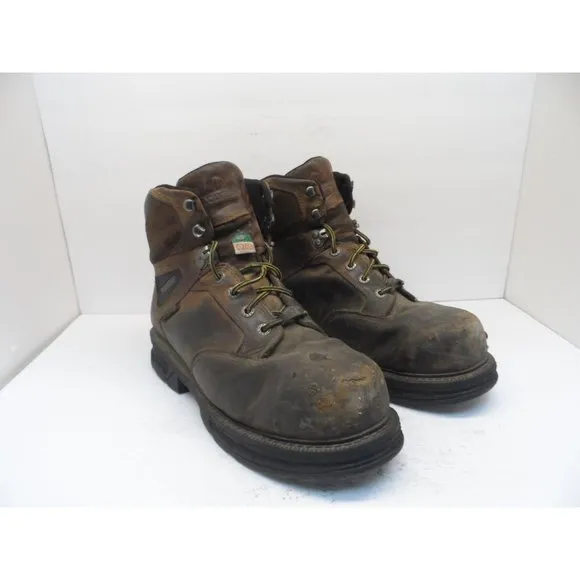WOLVERINE Men's 6 Inch Composite Toe Hellcat Waterproof Work Boot Brown 12EW