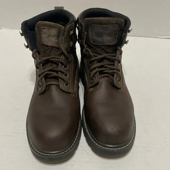 Wolverine Men’ 10.5 M Steel Toe Boots Waterproof Oil Slip Resistant Brown W10632