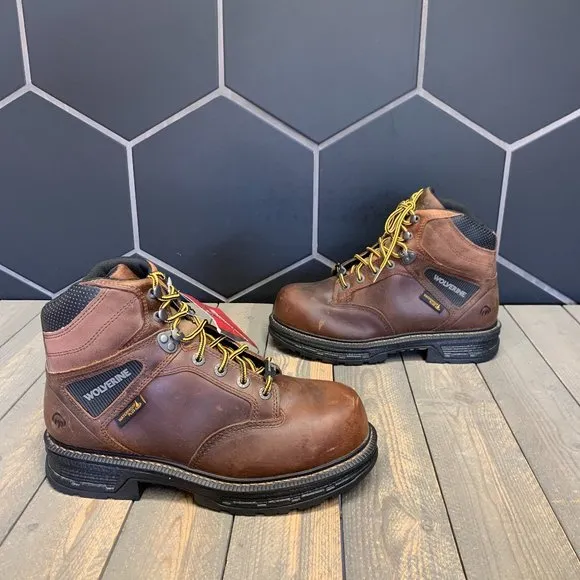 Used W/O Box! Wolverine Waterproof Brown Floorhand Steel Toe Work Boots Size 13